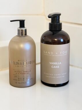 Vanilla Cake Hand Soap Bundle 🍰 Sand + Fog + Baylis & Harding Luxury Set
